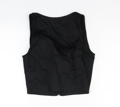 Womens UK Size 8 Divided Black Basic Blouse