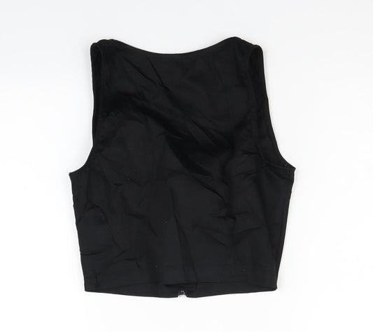 Womens UK Size 8 Divided Black Basic Blouse