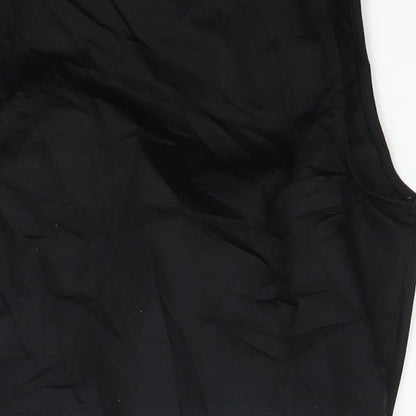 Womens UK Size 8 Divided Black Basic Blouse