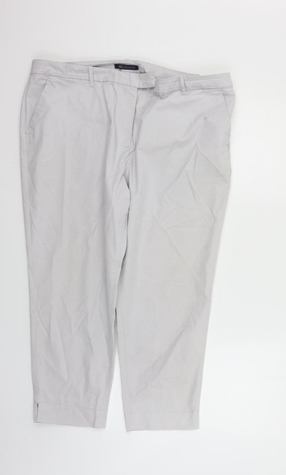 Womens UK Size 20 Marks and Spencer Regular Fit  Grey Trousers