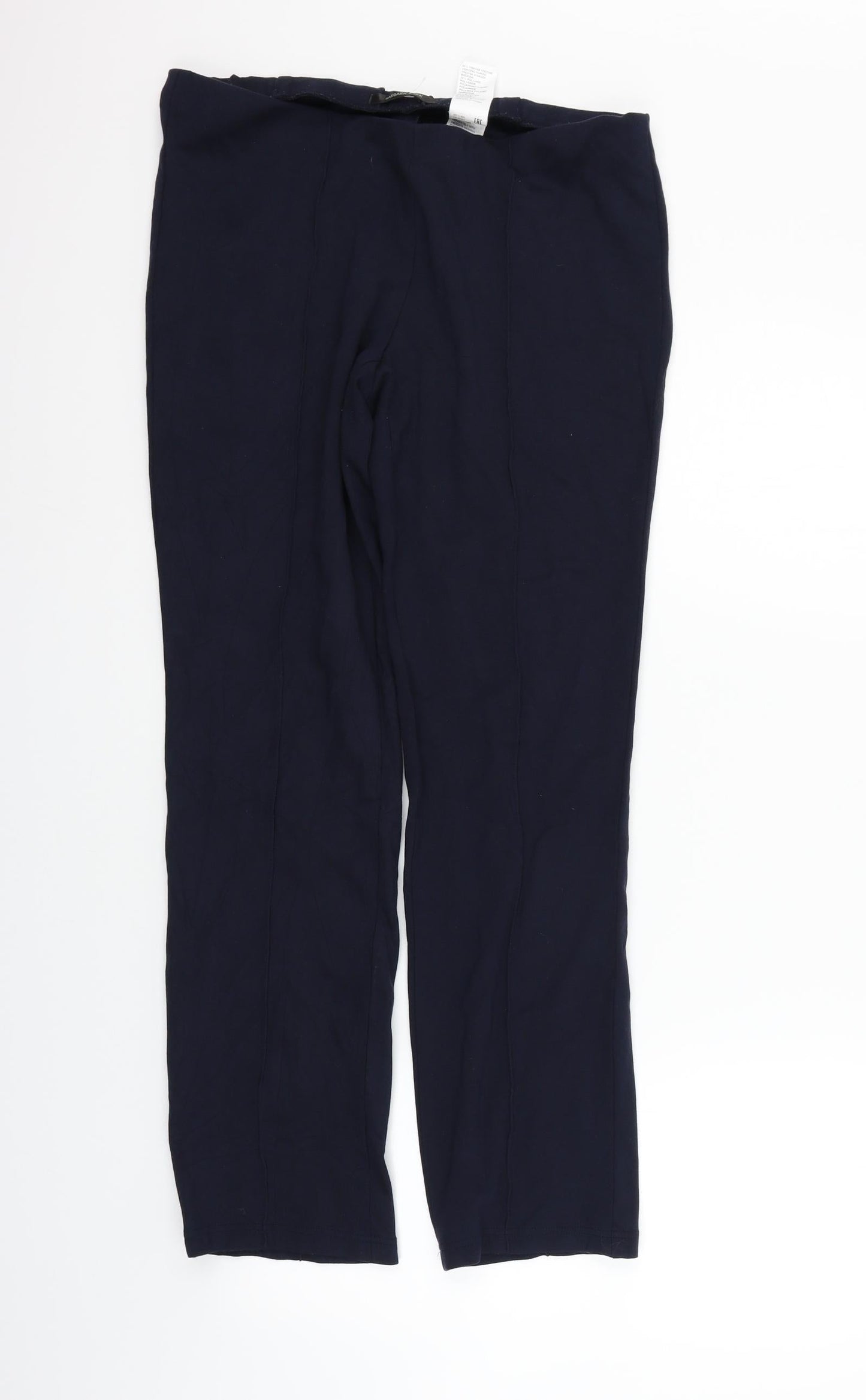 Barbara Lebek Womens Blue   Trousers  Size 14 L26 in