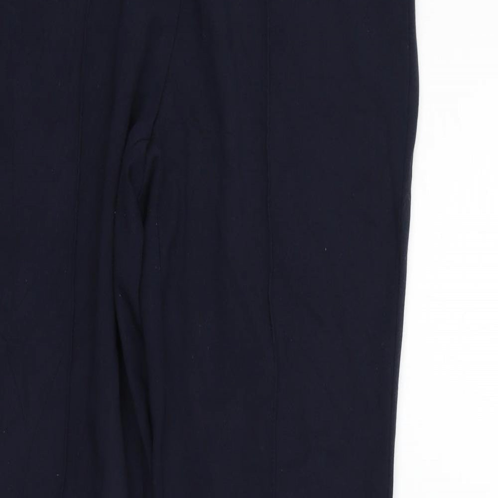 Barbara Lebek Womens Blue   Trousers  Size 14 L26 in