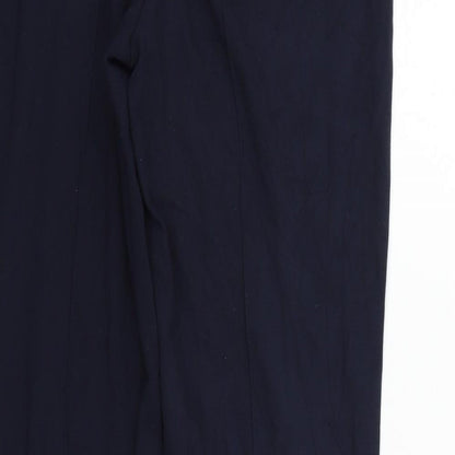 Barbara Lebek Womens Blue   Trousers  Size 14 L26 in