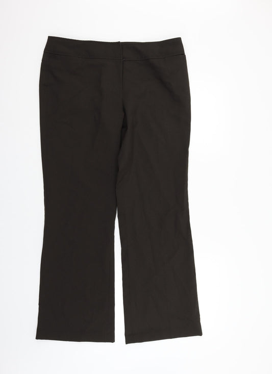 Womens UK Size 14 Atmosphere Regular Fit  Brown Trousers