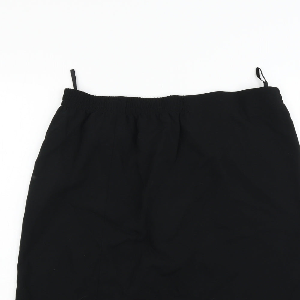 DELMOD Womens Black   Flare Skirt Size 32 in