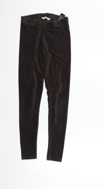 Womens UK Size 8 Marks and Spencer Regular Fit  Brown Trousers
