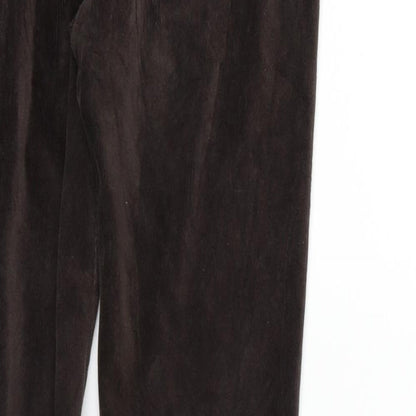 Womens UK Size 8 Marks and Spencer Regular Fit  Brown Trousers