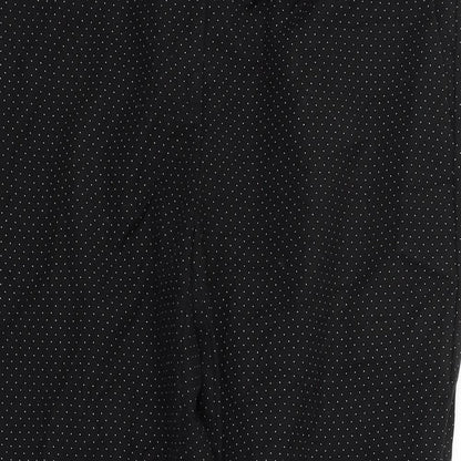 Daina Womens Black Polka Dot  Trousers  Size 14 L26 in