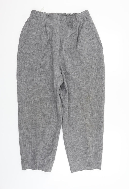Bonmarché Womens Grey   Trousers  Size 16 L25 in
