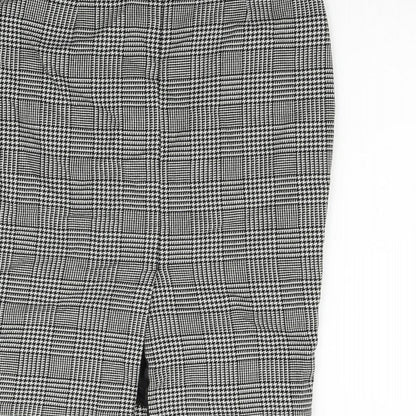 Papaya Womens Grey Check  Flare Skirt Size 10