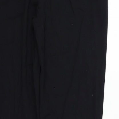 Womens UK Size 12 Marks and Spencer Regular Fit  Black Trousers