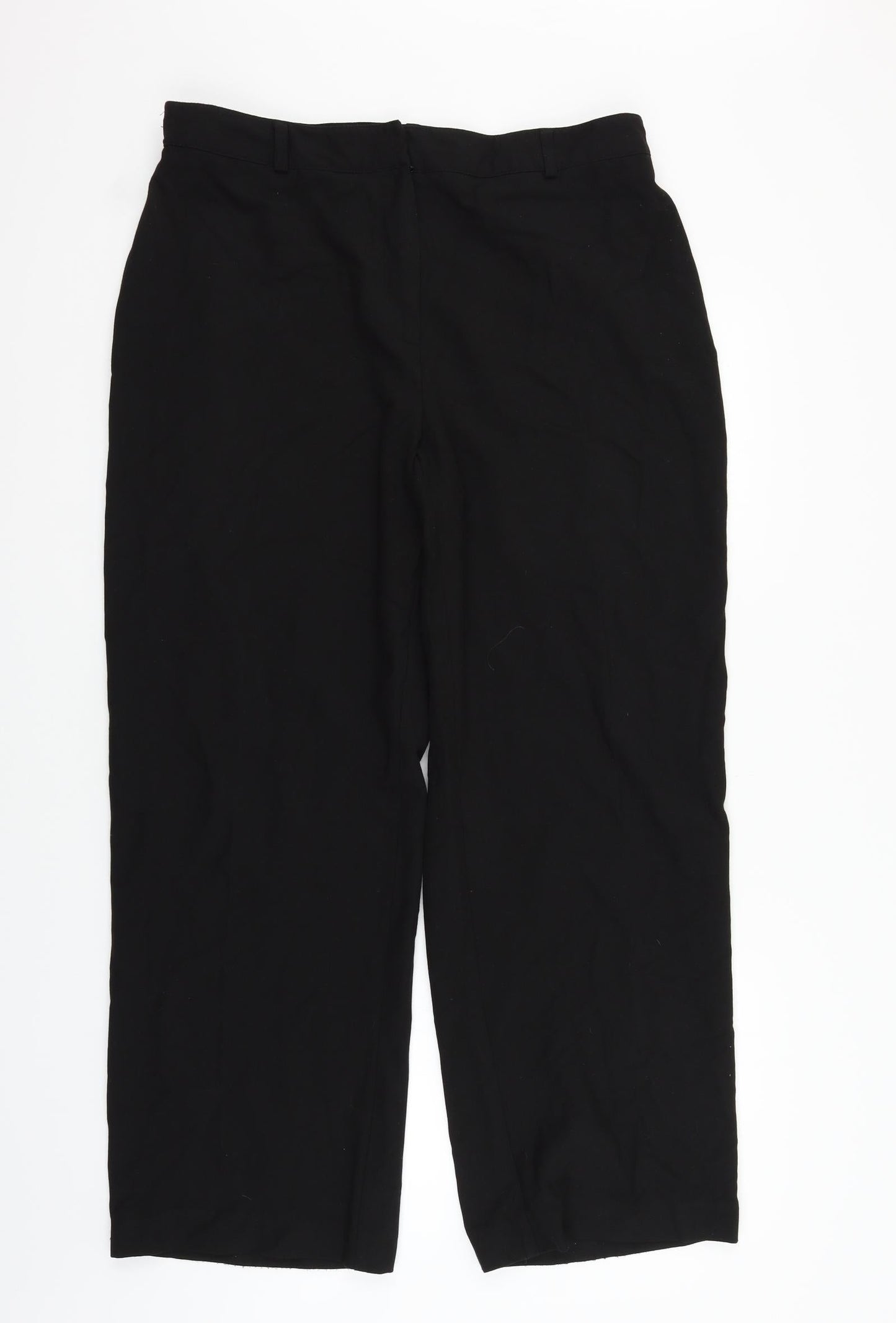 Womens UK Size 18 Agenda Regular Fit  Black Trousers