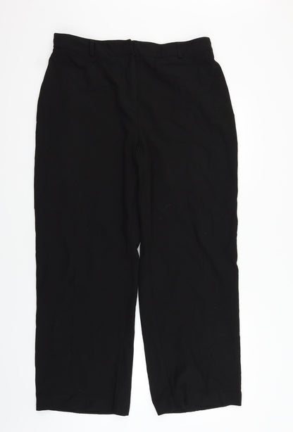 Womens UK Size 18 Agenda Regular Fit  Black Trousers