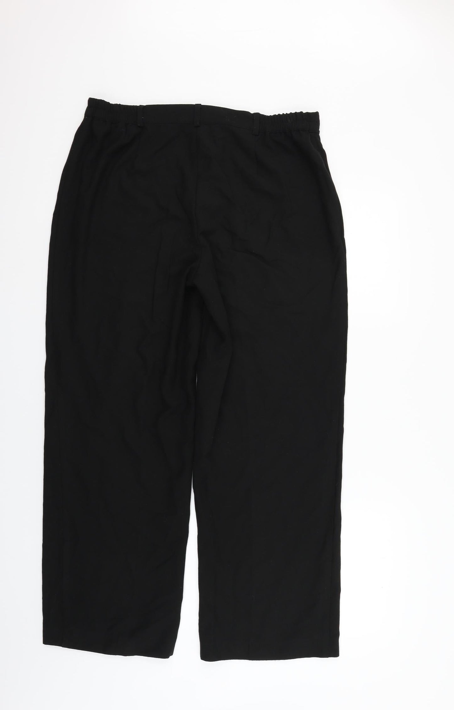 Womens UK Size 18 Agenda Regular Fit  Black Trousers