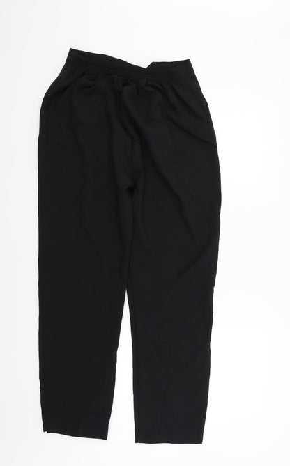 Womens UK Size L Preworn Regular Fit  Black Trousers