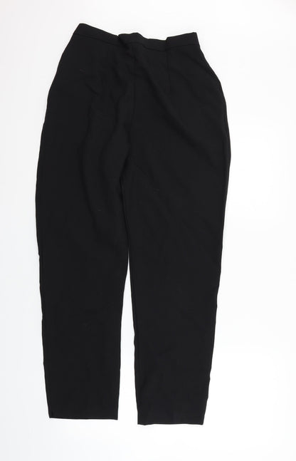 Womens UK Size L Preworn Regular Fit  Black Trousers
