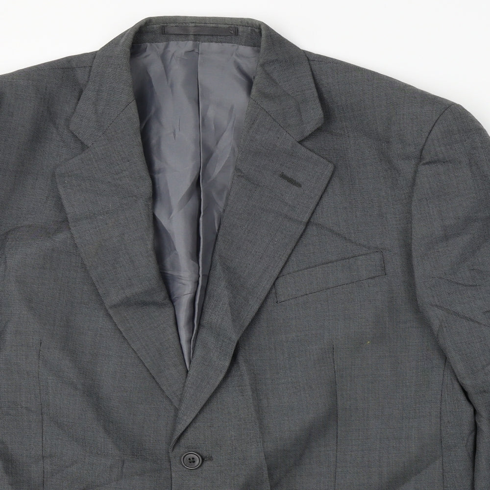 Mens UK Size 42 Greenwood Regular Grey Suit Jacket