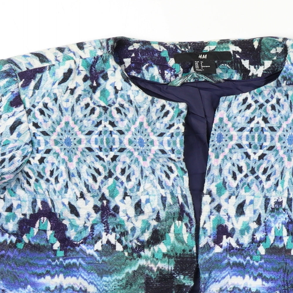 H&M  Womens Blue   Jacket Coat Size 6