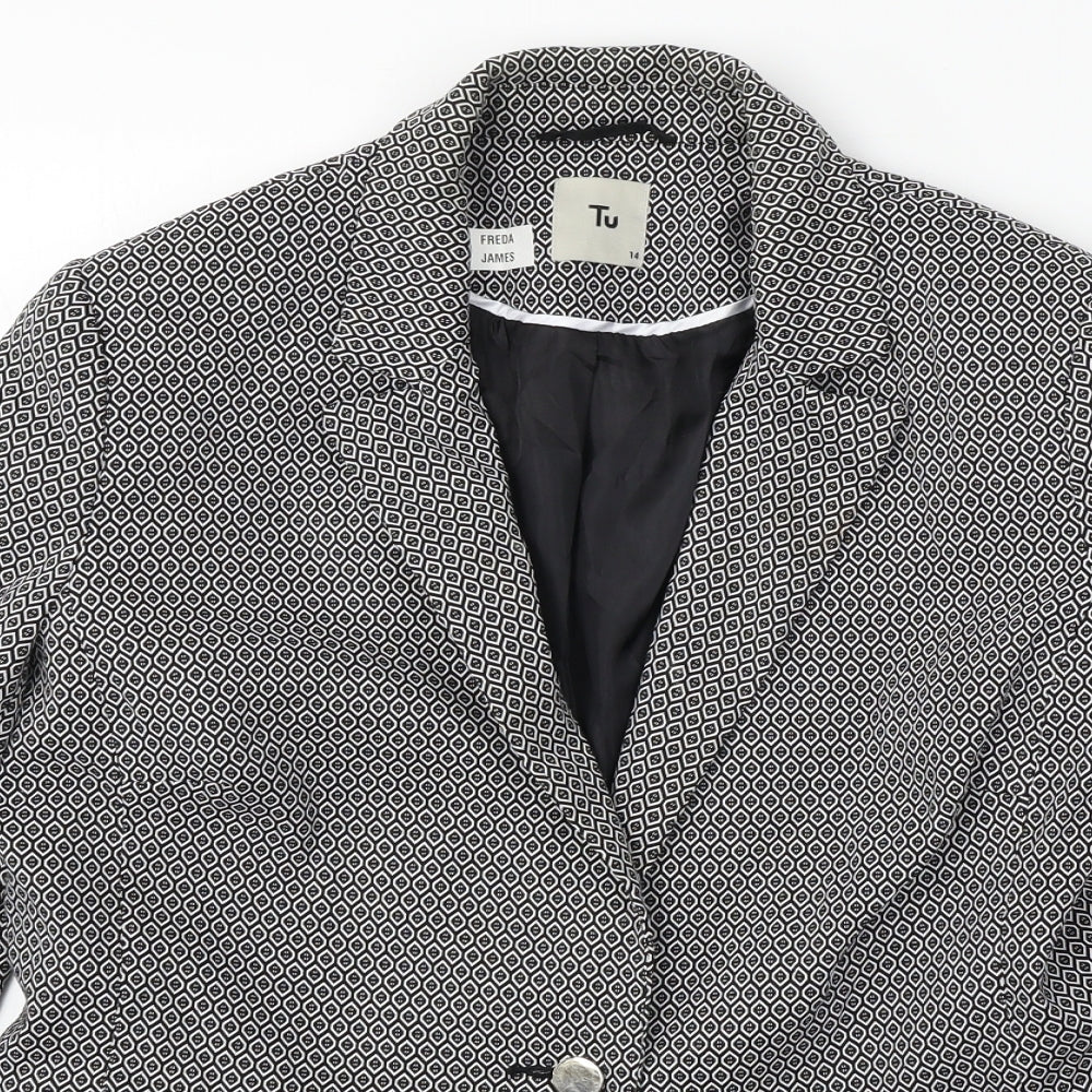 TU Womens Grey   Jacket Blazer Size 14