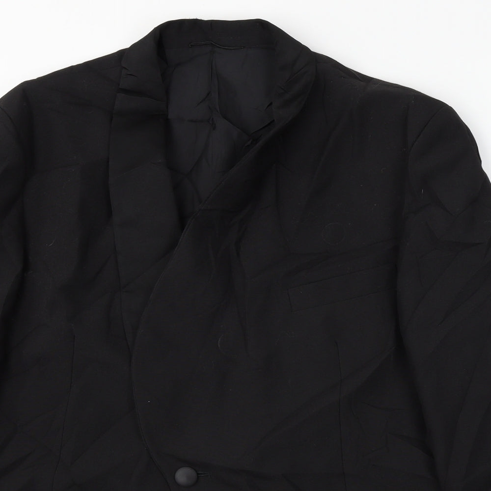 Mens UK Size 40 Dunn & Co Regular Black Suit Jacket