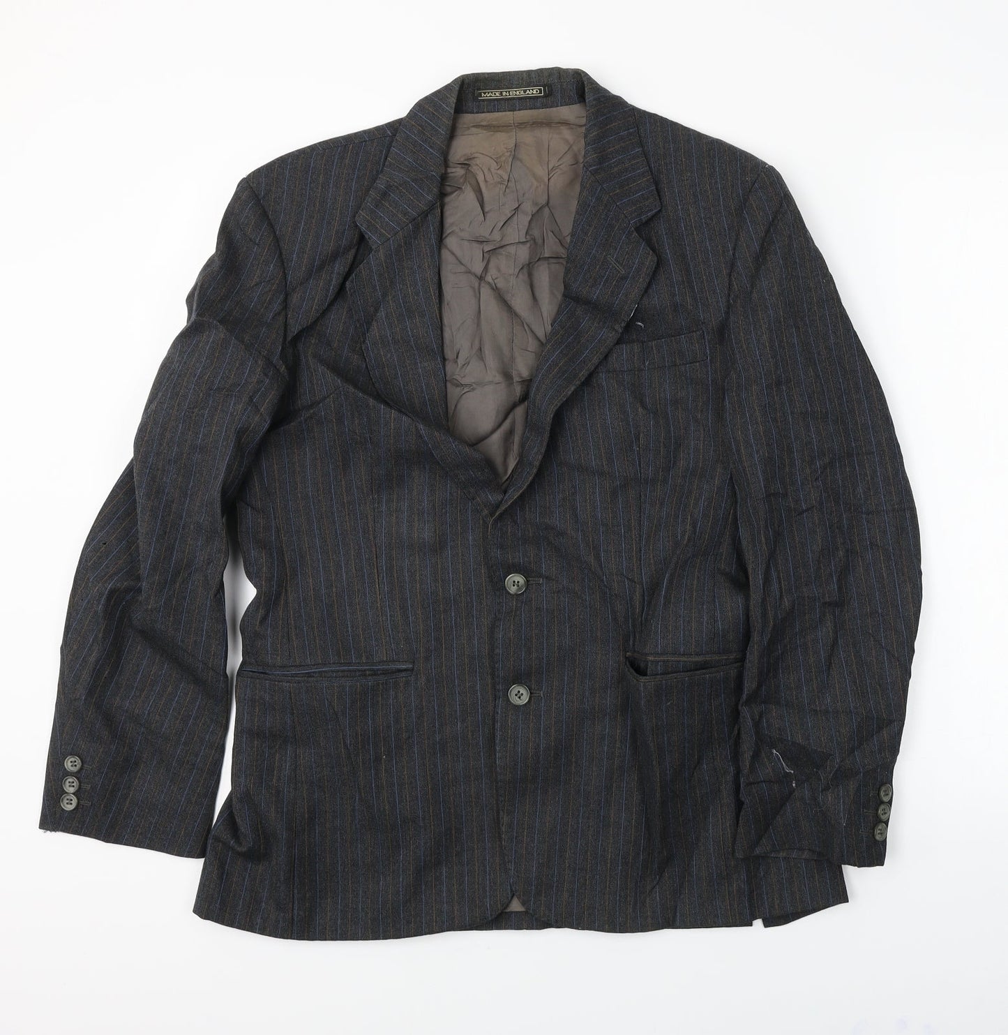 Mens UK Size 38 Preworn Regular Grey Suit Jacket