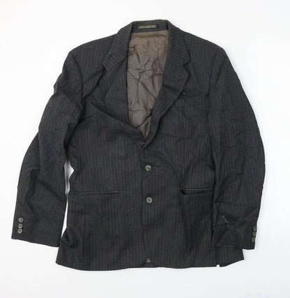 Mens UK Size 38 Preworn Regular Grey Suit Jacket