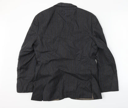 Mens UK Size 38 Preworn Regular Grey Suit Jacket
