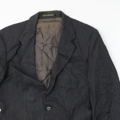 Mens UK Size 38 Preworn Regular Grey Suit Jacket