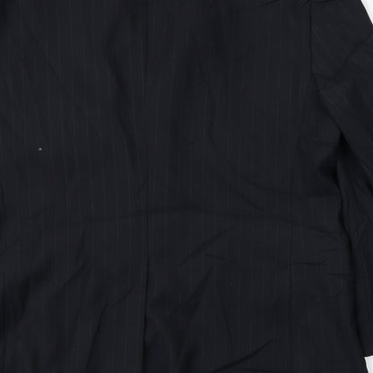 Willerby Smith  Mens Black Striped  Jacket Blazer Size 40
