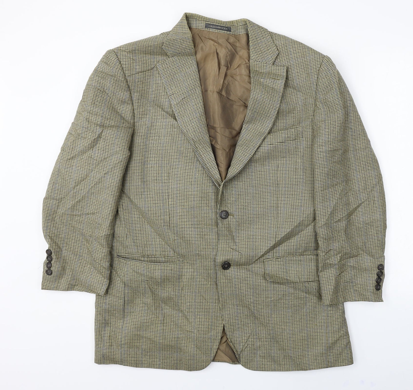 Mens UK Size 42 GREENWOODS Regular Brown Suit Jacket