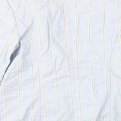 Basler  Womens Blue Striped  Jacket Blazer Size 10