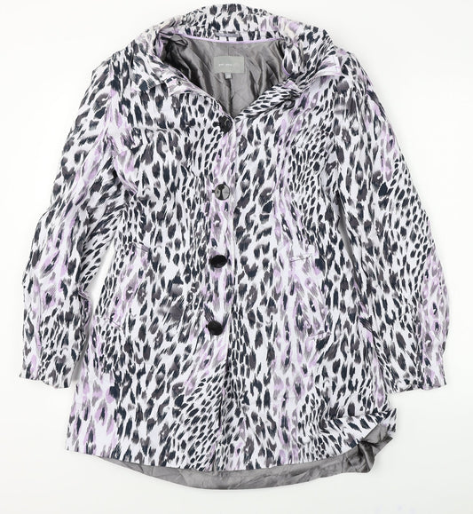 Marks and Spencer  Womens White Animal Print  Jacket Coat Size 12