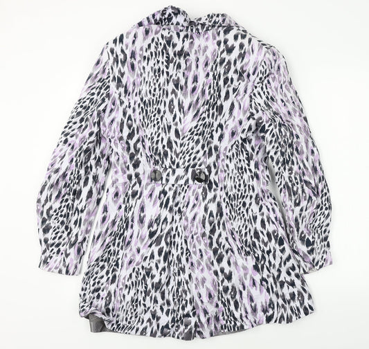 Marks and Spencer  Womens White Animal Print  Jacket Coat Size 12