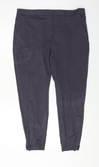 Womens UK Size 20 Marks and Spencer Relaxed Fit  Grey Trousers