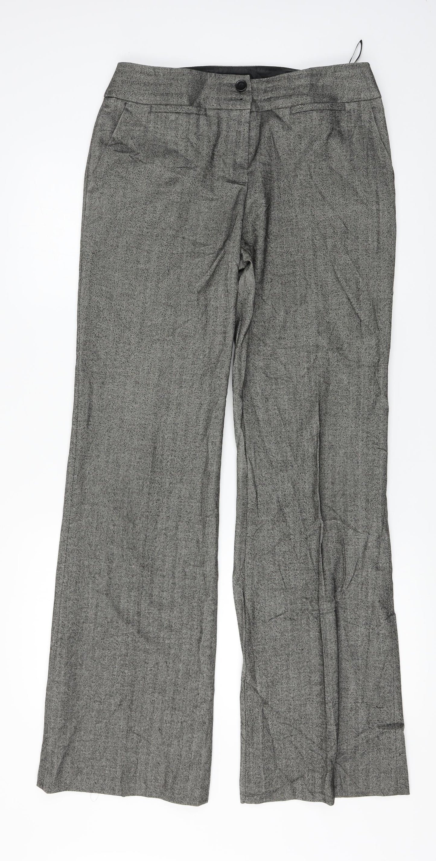 Womens UK Size 32 in Marks and Spencer Regular Fit  Grey Trousers