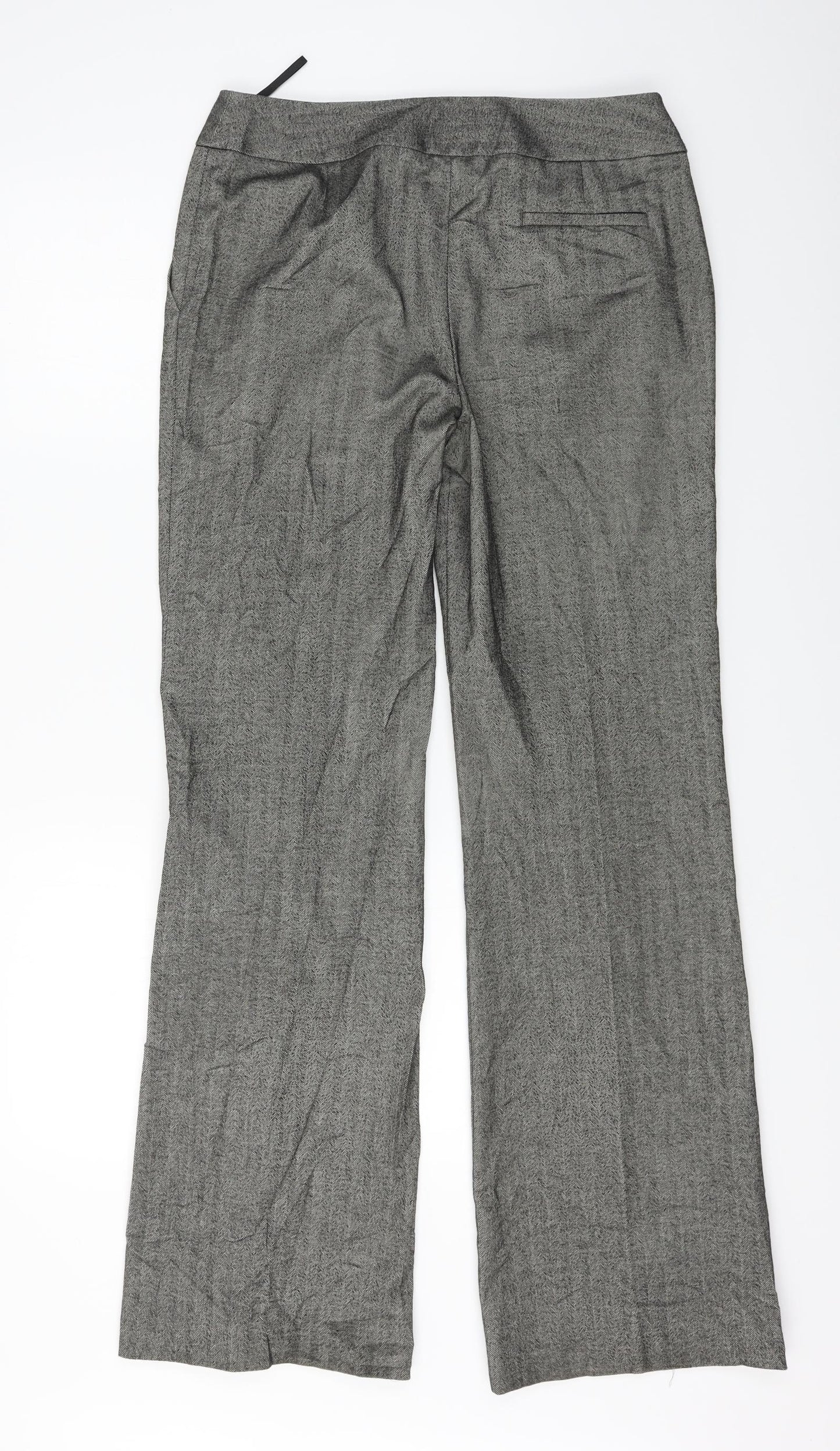 Womens UK Size 32 in Marks and Spencer Regular Fit  Grey Trousers