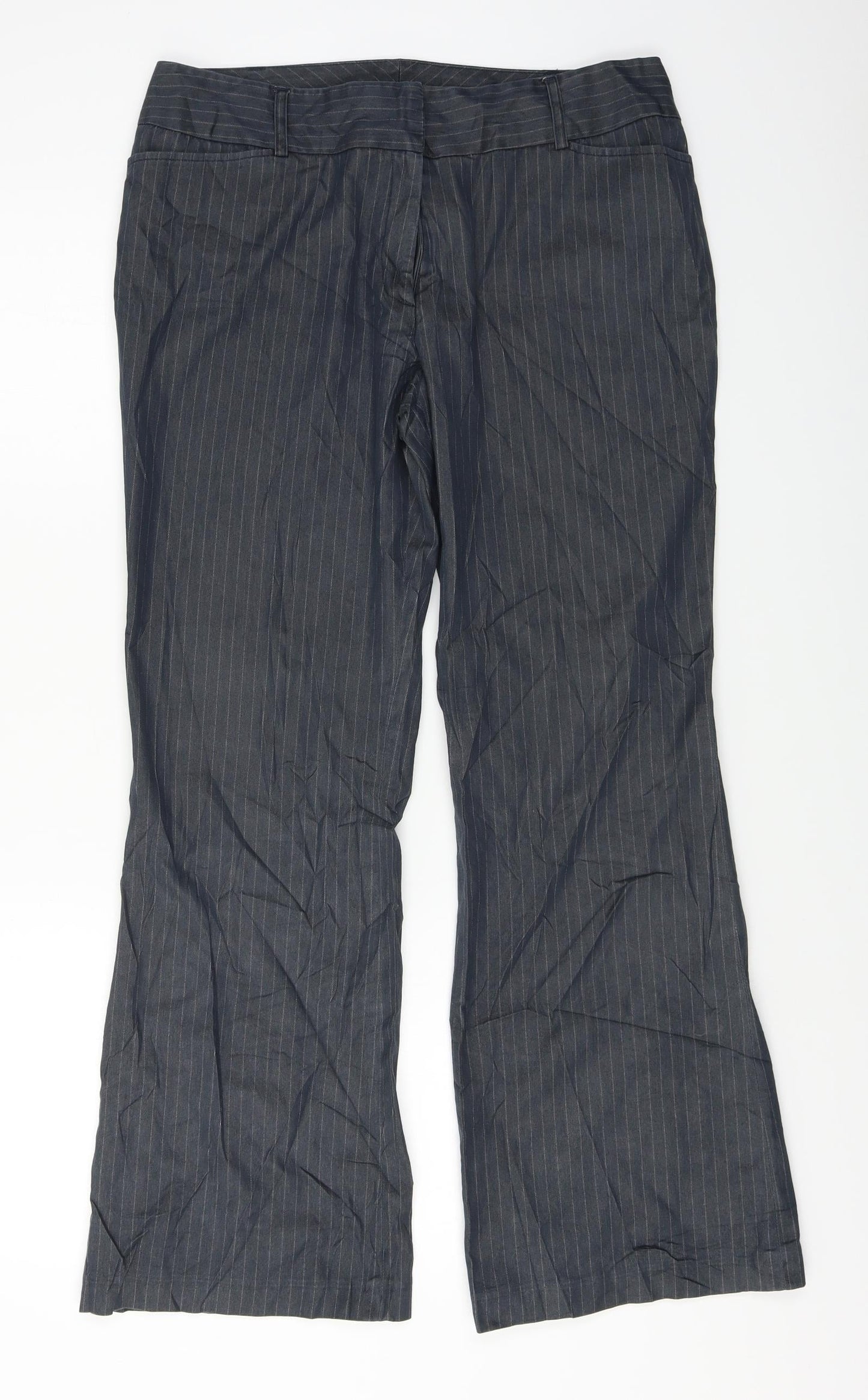 Womens UK Size 14 Wallis Regular Fit  Grey Trousers