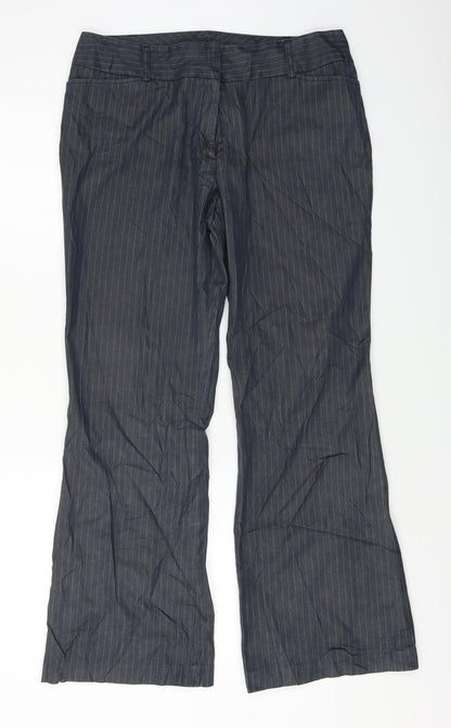 Womens UK Size 14 Wallis Regular Fit  Grey Trousers