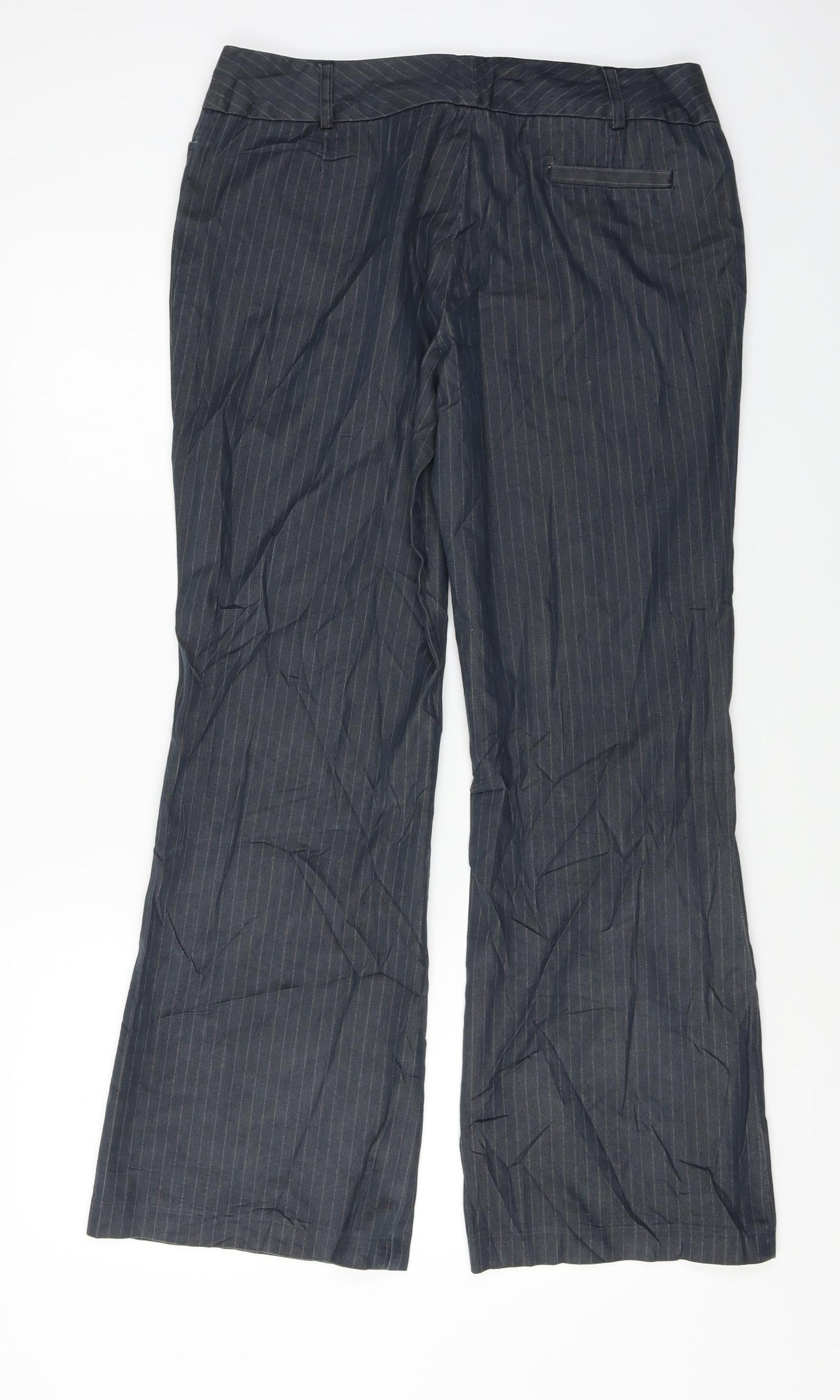 Womens UK Size 14 Wallis Regular Fit  Grey Trousers