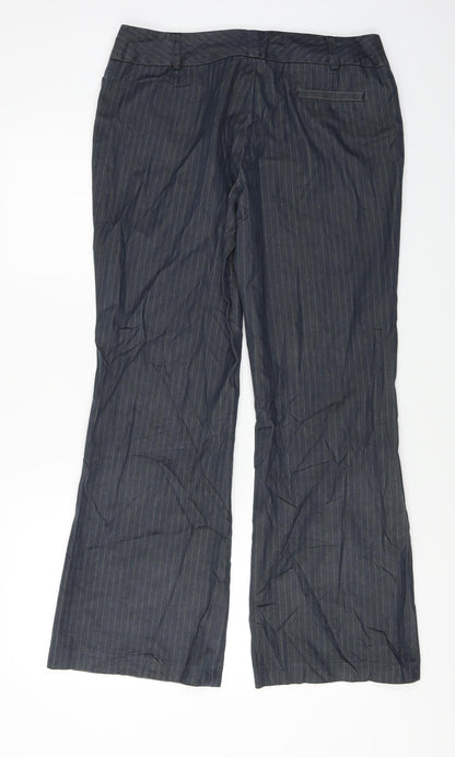 Womens UK Size 14 Wallis Regular Fit  Grey Trousers