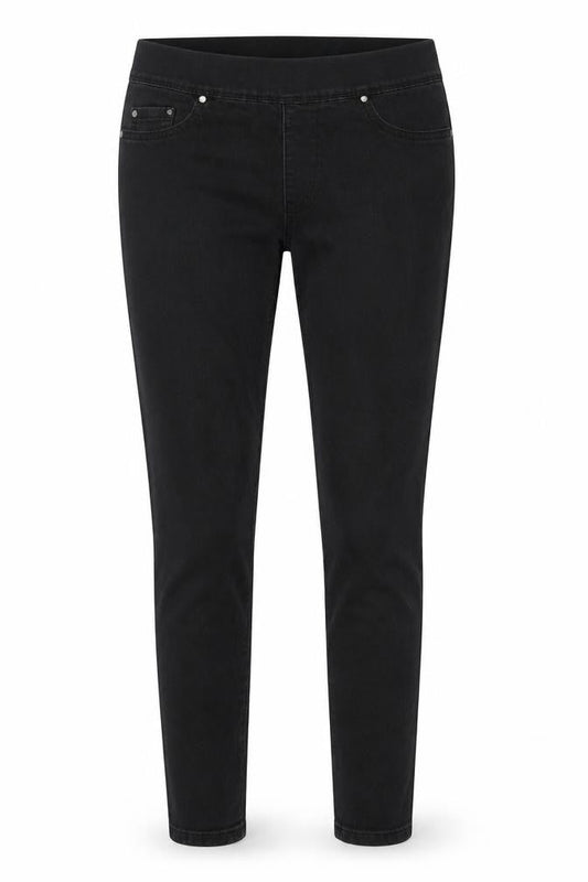 Womens UK Size 10 denim co Regular Fit  Black Trousers