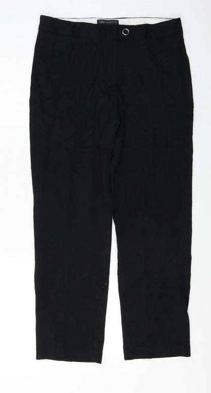 Womens UK Size 12 Marks and Spencer Regular Fit  Black Trousers
