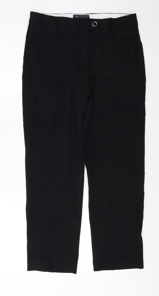 Womens UK Size 12 Marks and Spencer Regular Fit  Black Trousers