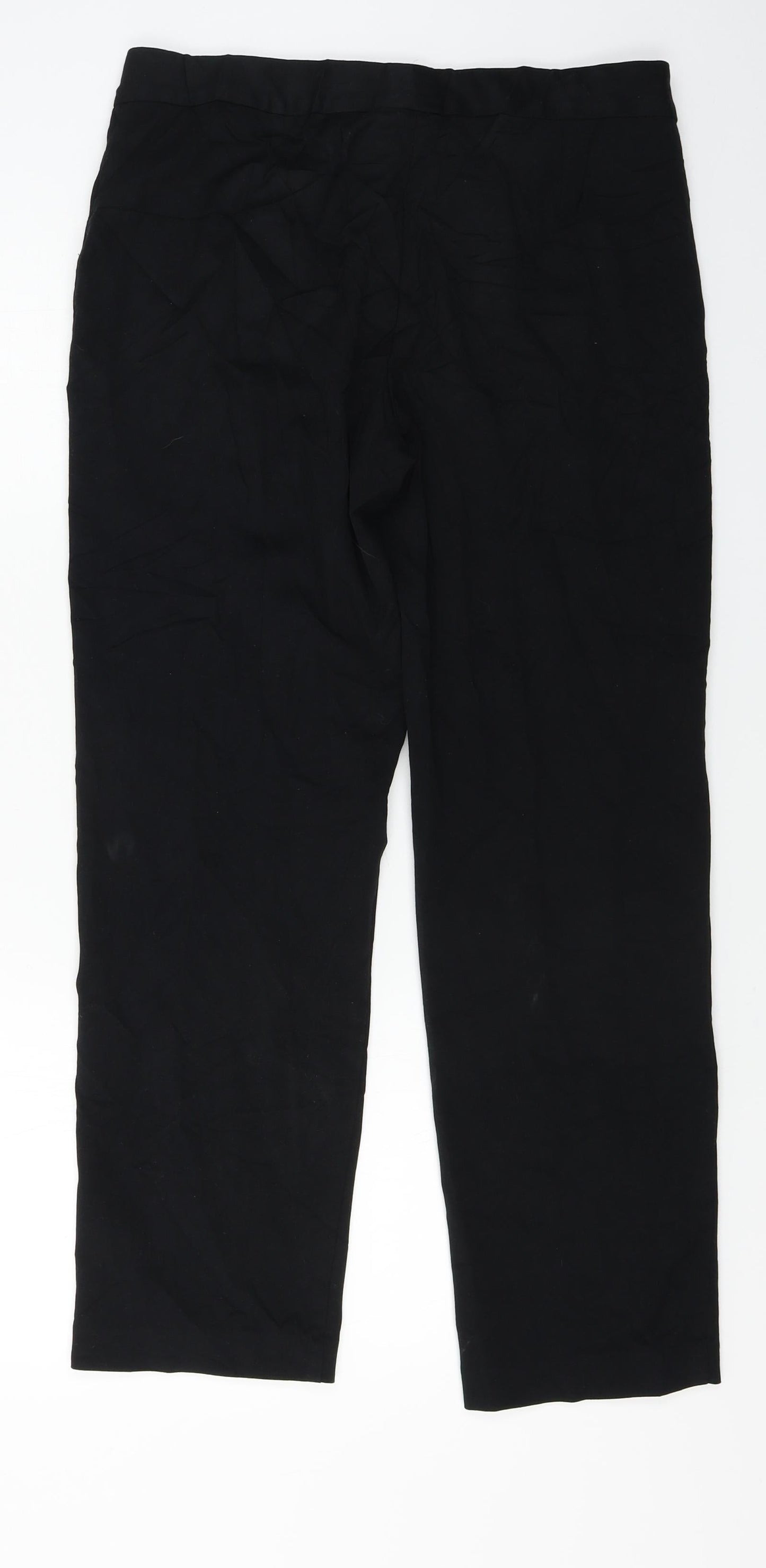 Womens UK Size 12 Marks and Spencer Regular Fit  Black Trousers