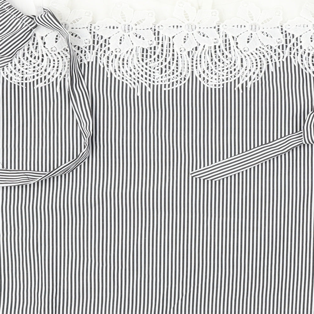 Womens UK Size 2XL Preworn White Basic Blouse