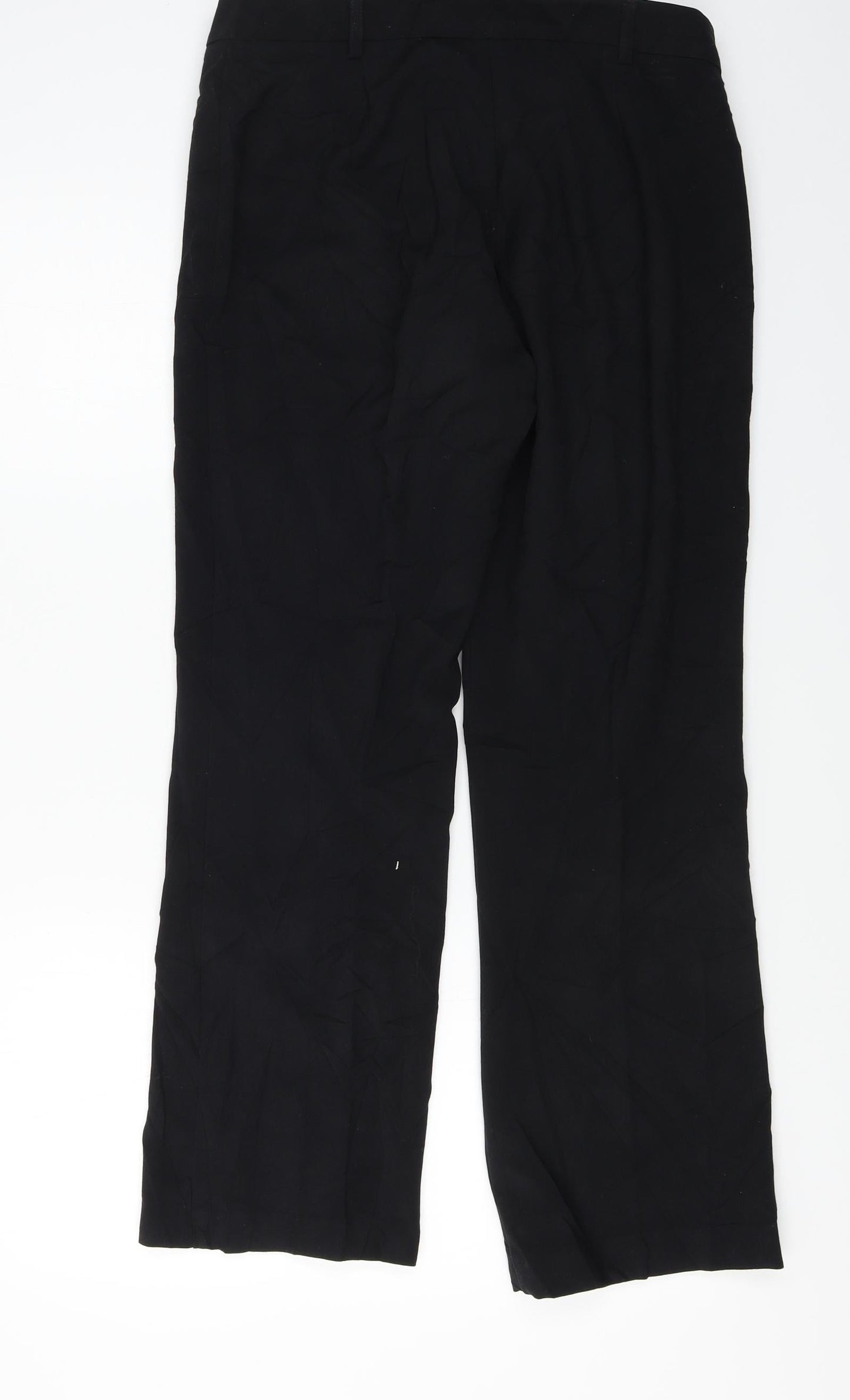 Womens UK Size 12 Marks and Spencer Regular Fit  Black Trousers
