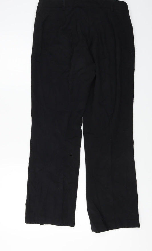 Womens UK Size 12 Marks and Spencer Regular Fit  Black Trousers