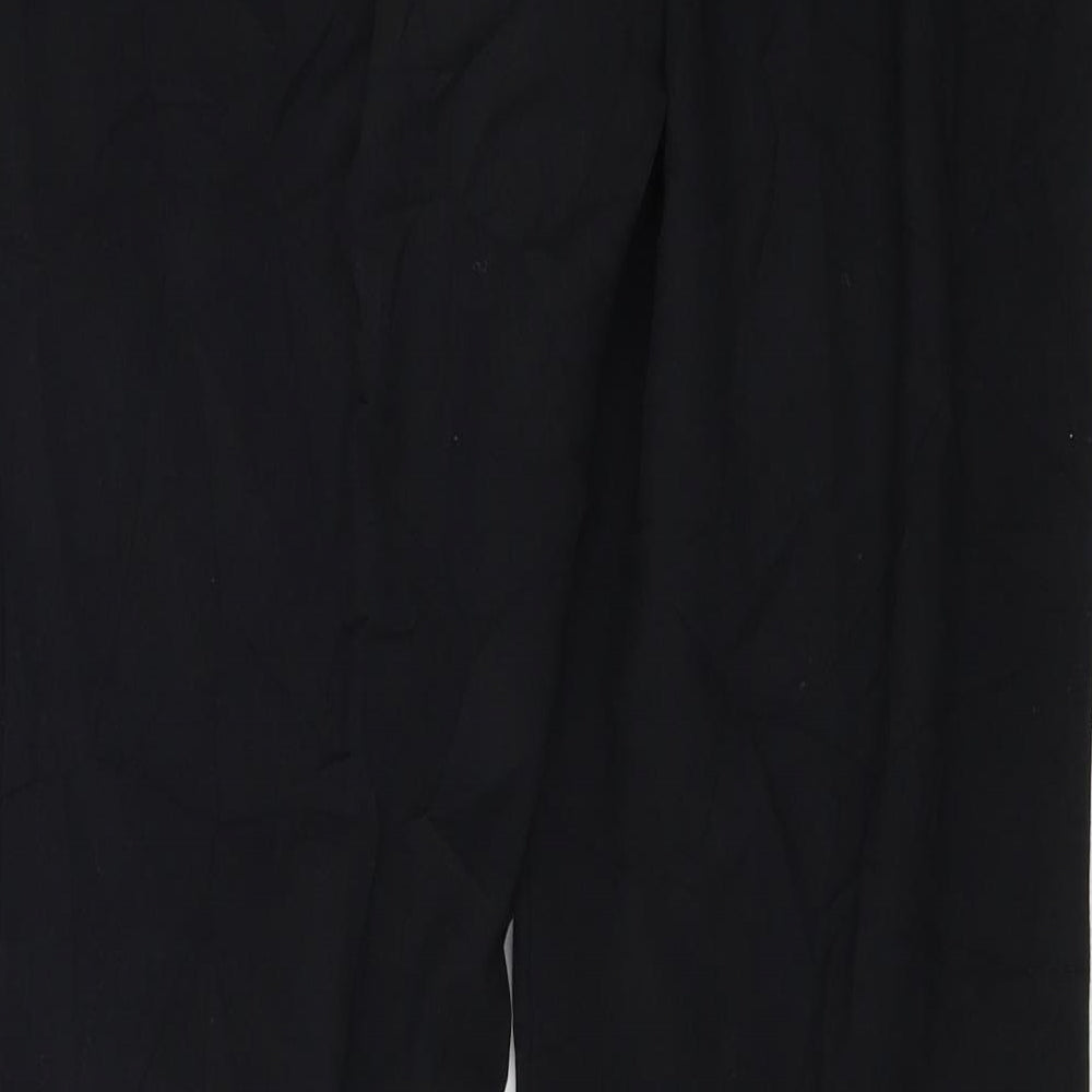 Womens UK Size 12 Marks and Spencer Regular Fit  Black Trousers