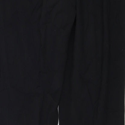 Womens UK Size 12 Marks and Spencer Regular Fit  Black Trousers
