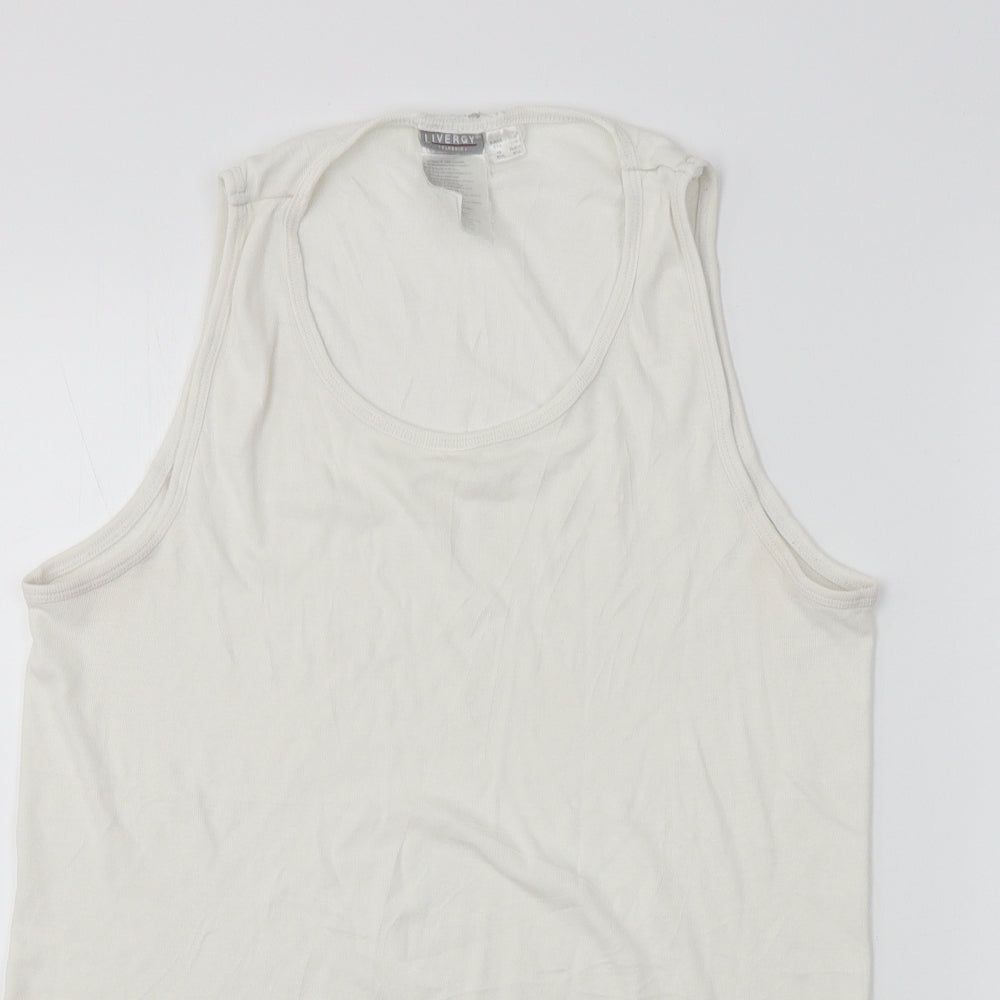 Livergy  Mens White    T-Shirt Size S
